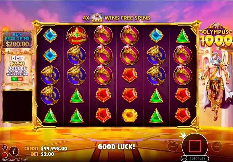 Gates of Olympus 1000 Screenshot