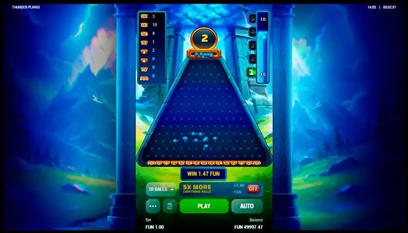 Thunder Plinko Free Demo